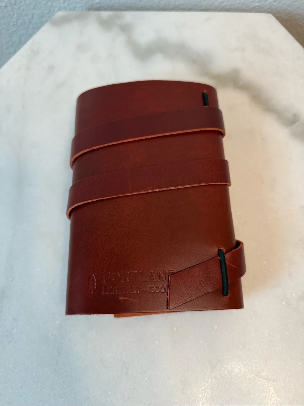 Portland Leather Goods Small Wrap Journal Cowboy Sunset Mystery Box